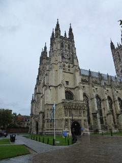 The cathedral in Canterbury. 
