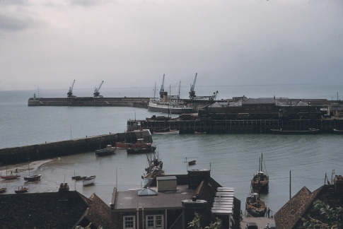 The port in Folkestone