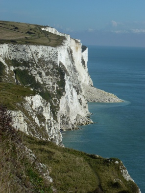 White cliffs of Dover.